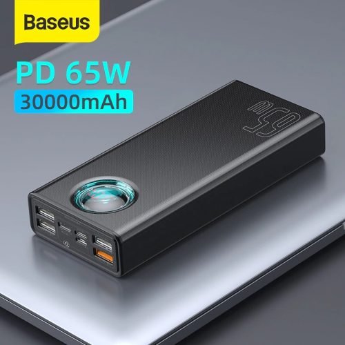 Baseus 65W Power Bank 30000mAh PD Quick Charging FCP SCP Powerbank