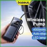 Baseus Inflator Super Mini Pro Series 4000mAh Wireless Car Tire Pumper Inflator Cluster Black