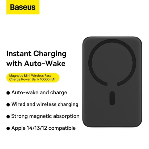 Baseus 20W Magnetic Wireless Charger Power Bank 10000mAh, Baseus 20W 10000mAh Power Bank