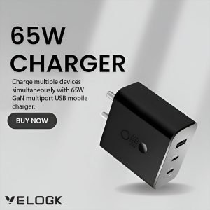 CMF by Nothing 65W Gan Type C 3 Port Wall Charger Adapter