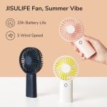 JISULIFE Fa20x Portable Handheld Fan 4000mAh Rechargeable