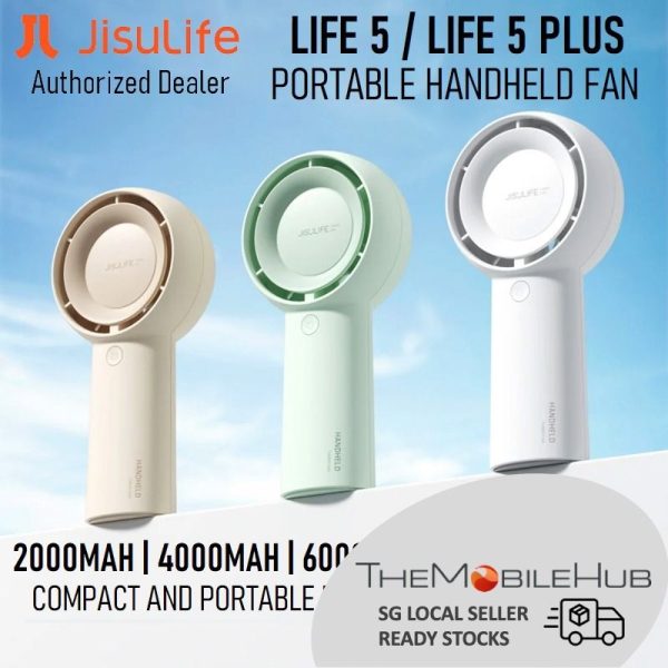 Jisulife FA43 Handheld Turbo Fan 4000mAh Large Battery
