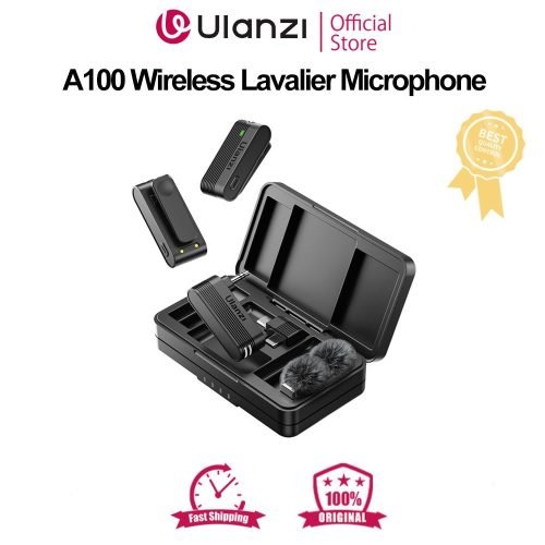 Ulanzi A100 Wireless Lavalier Microphone 1 Ulanzi A100 Wireless Lavalier Microphone