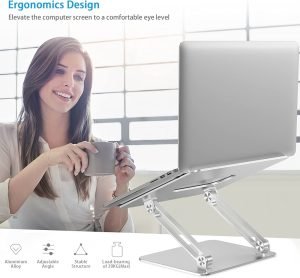 Aluminum Adjustable Anti-Slip Notebook Stand - Enhance Comfort And Stability With Foldable Laptop, Stand, 1 Aluminum Adjustable Anti-Slip Notebook Stand