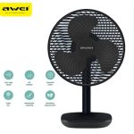 Awei F23 Mini Portable USB Rechargeable Desk Fan 4000mh