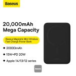 Baseus Power Bank 20000mAh 20W Magnetic Mini Wireless Fast Charge Power Bank