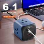 LDNIO SC3319 6-in-1 65W Power Socket Cube Fast & Universal