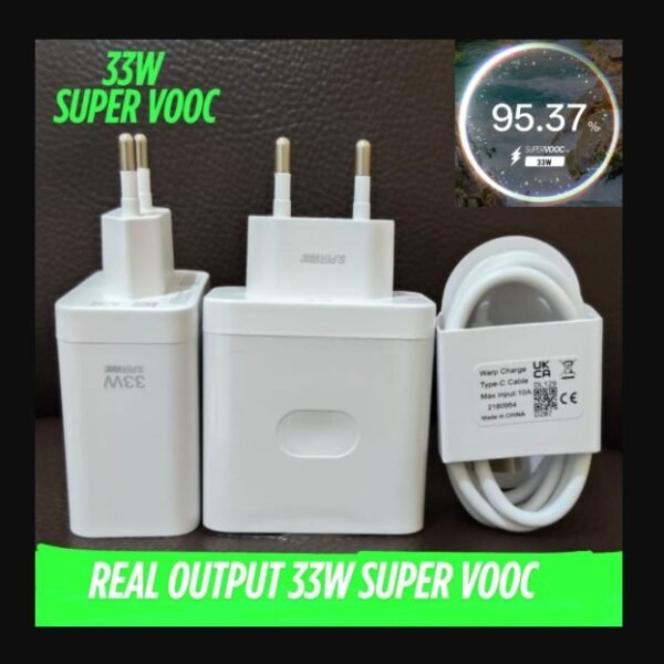 OPPO 33W SuperVOOC Fast Charger Type-C 5A Quick charging