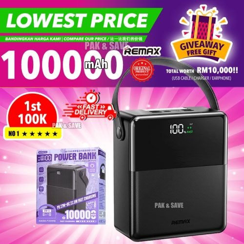 Remax 100000mAh 27W+22.5W Power Bank