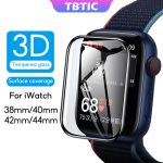 TBTIC Full Coverage Tempered Glass Screen Protector For Apple Watch 6 5 4 3 2 44MM 40MM
