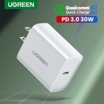 UGREEN PD Charger 30W Quick Charge 4.0 3.0 QC USB Type C