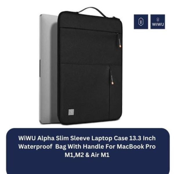 WiWU Alpha Slim Sleeve Laptop Case 13.3 Inch Waterproof Bag With Handle For MacBook Pro M1,M2 & Air M1 Product Features *Brand WiWU *Model Alpha Slim Sleeve *Material Type Water resistant polyester *Color Black, Gray*Size13.3inch (33.5*24.5*2.5cm) 14inch (36.5*26*2.5) 15.4inch/16inch （39*27.5*2.5） 15.6inch（42*29*2.5）*Features1.The corner patent design protects your laptop from bumps and drops in potential accident. 2.Durable YKK zipper 3.Retractable waterproof TPU handle, firm and scratch resistant (commonly used in car trailer ropes) 4.faux fur lining protection 5.Water-resistant material