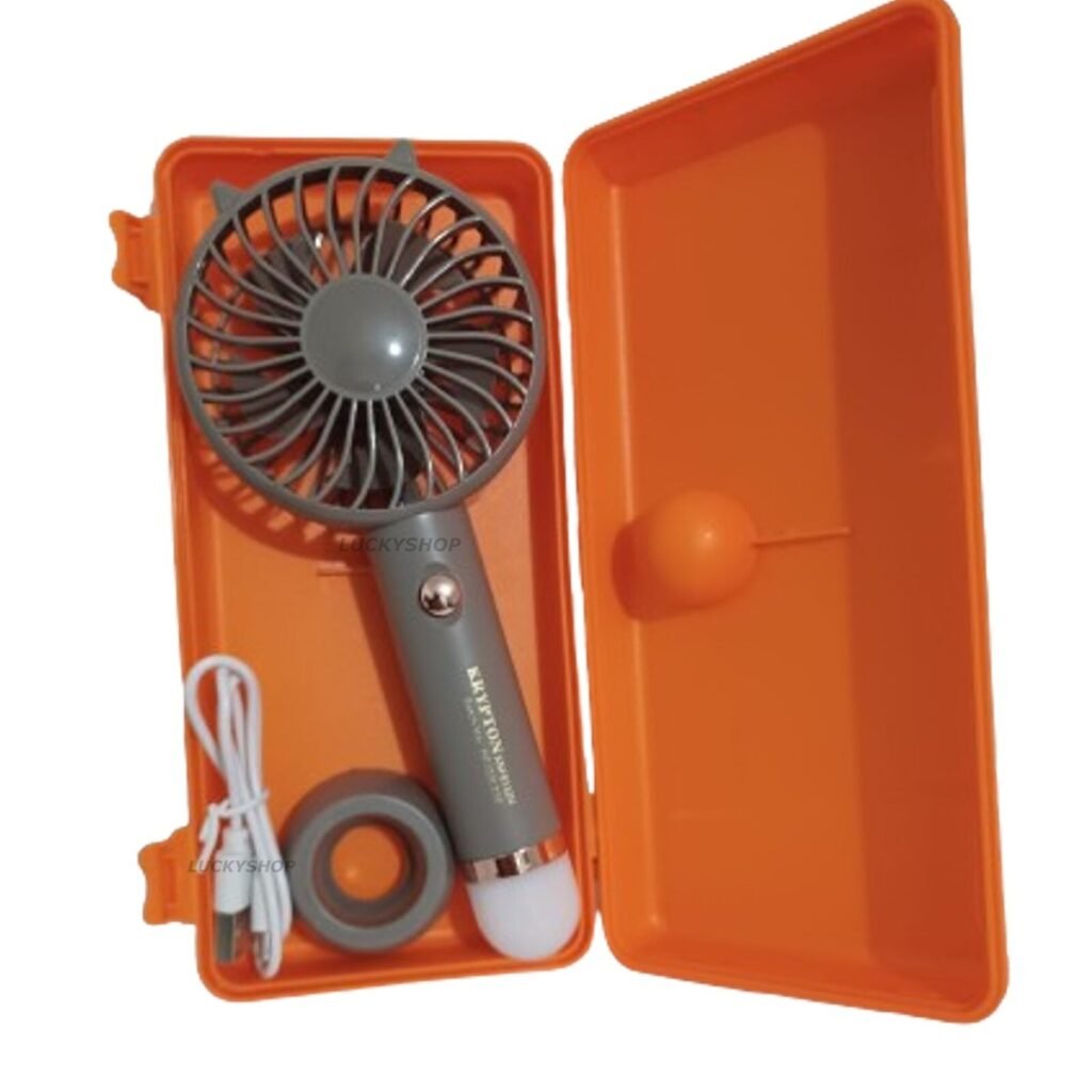 Rechargeable Mini Fan Personal Portable Fan & LED Light