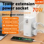 LDNIO SC4383 Desktop Power Station 70W MAX - Multifunction Socket with USB Port