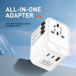 LDNIO Z8 45w Universal GaN Outlets Power Strip Travel Adapter