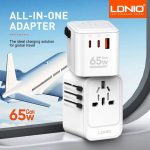 Ldnio Z6 65W 3 USB Ports GaN Universal Travel Adapter
