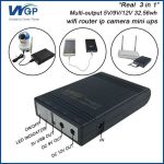 WGP Mini UPS for Wifi Router 10400 mAh Battery 5,9,12 Update version