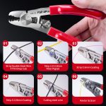 6 in 1 Fiber Stripper Stainless Steel Cable Stripper Optical Cable Stripper Wire Strippers Fiber Optic Tools
