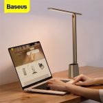 Baseus LED Desk Lamp Eye Protect Study Dimmable Office Light Foldable Table Lamp Smart Adaptive Brightness Bedside Lamp