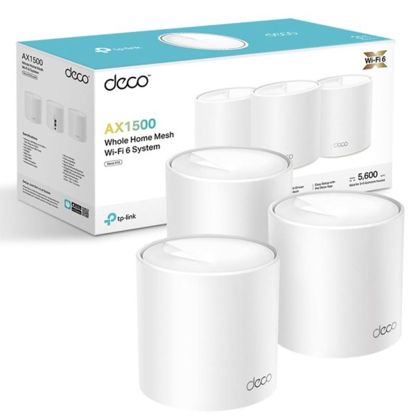 TP-Link Deco X10 3 Pack AX1500 Whole Home Mesh Gigabit Wi-Fi 6 System