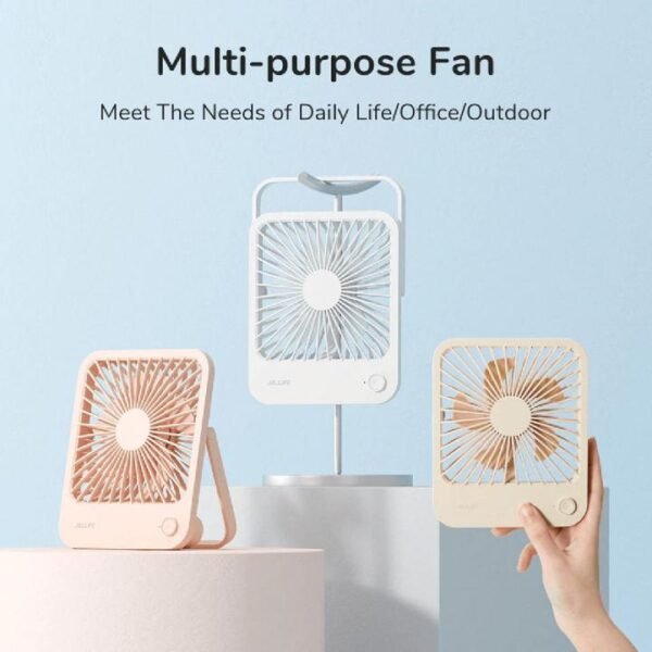 JISULIFE FA26 4500mAh Rechargeable Ultra Thin Desktop Fan