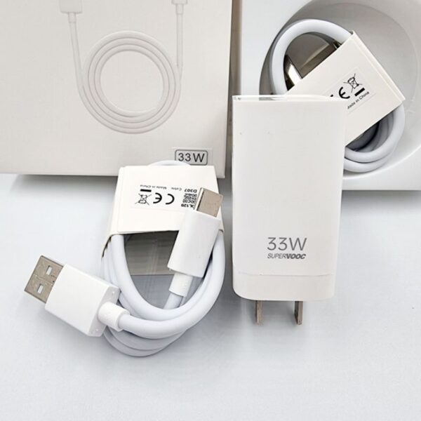 Realme 33W Smart Flash Power Adapter Charger Type C Cable