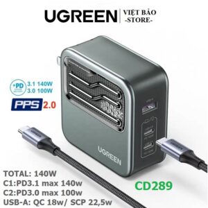 UGREEN CD289 140W GaN 2C1A Fast Charger