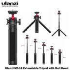 Ulanzi MT-16 Camera Tripod Stand, Mini Tabletop Selfie Stick Tripod with Cold Shoe, Travel Tripod for