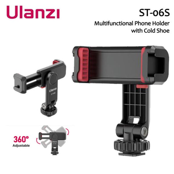 Ulanzi ST-06S Multi-Function Cold Shoe Smartphone Holder
