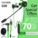 Plextone G30 In-Ear Gaming Headphones WITH MIC
