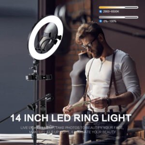 14-Inch Ring Light with Stand 6 14-Inch Ring Light with Stand