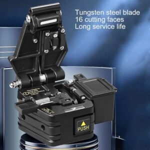 Automatic Cleaver Blade Rotation Optical Fiber Cutting Cleaver 4 Automatic Cleaver Fiber Optic Cable Metal ONE STEP Cutting Fiber Cable Cutter