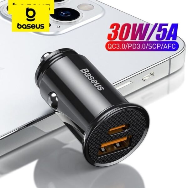 Baseus 30W Dual USB C Car Charger