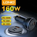 LDNIO C102 160W Trio Port Car Charger