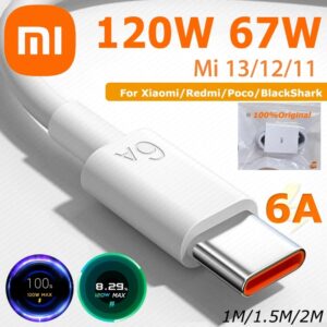 Xiaomi 6A 120W HyperCharge Cable 65w