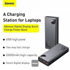 Baseus Power Bank Adaman 65W 20000mAh PPIMDA-D01 Metal Digital Display Quick Charge Black