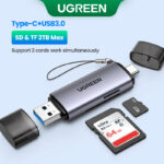 UGREEN 50706 USB-CUSB-A Card Reader (Silver) CM185