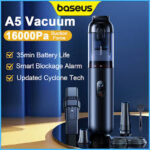 BASEUS Car Vacuum Cleaner A5 Power Suction 16000Pa Portable Cordless Vacuum Cleaner with LED Display - Image 2