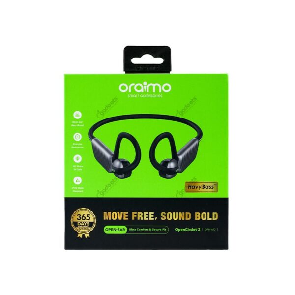 Oraimo OpenCirclet 2 IPX5 Steps Tracking Open-Ear Oraimo OpenCirclet 2 Wireless Headphone
