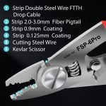 Fiber Optic Stripper and Fiber-wash cleaner high quality six function best quality fiber Qatar stripper,
