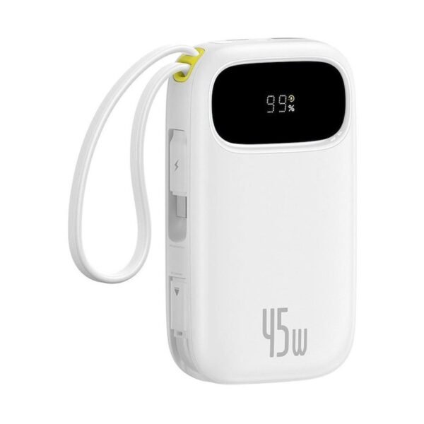 Baseus 45W Power Bank 20000mAh Enerfill FC11 Built-in Dual Channel Cable Type-c Lightning E0028000 – Beige. Baseus 06 Hr 59 Min 53 Sec. Warranty: 3 Month.