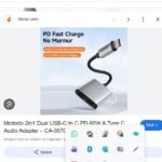 Mcdodo CA-5570 2-in-1 USB-C to Dual USB-C Audio Adapter