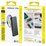 Baseus EnerFill FC41 20000mAh 100W Power Bank with Digital Display & Dual Built-in USB-C