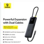 Baseus Dual Fast Charging 6-in-1 HUB Multiport USB-C Adapter with 4K hub –
