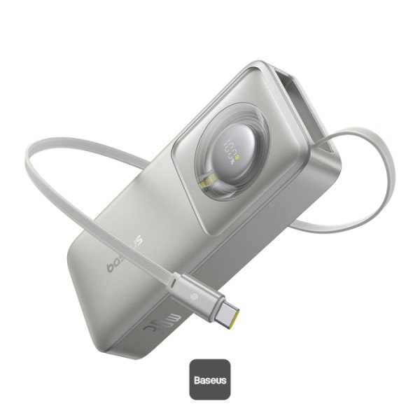 Baseus NOMOS Series 65W 20000mAh Power Bank With Built-in Retractable Type-C Cable