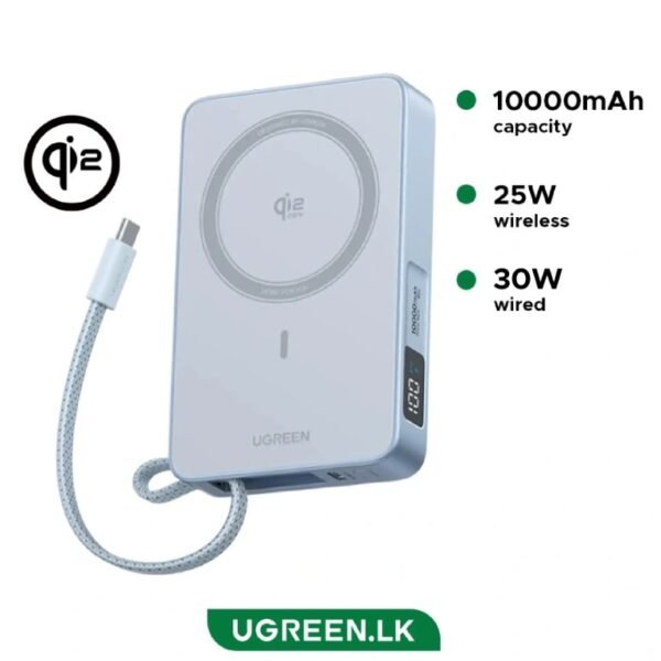 UGREEN PB773 10000mAh 25W Qi2 Magnetic Wireless Power Bank