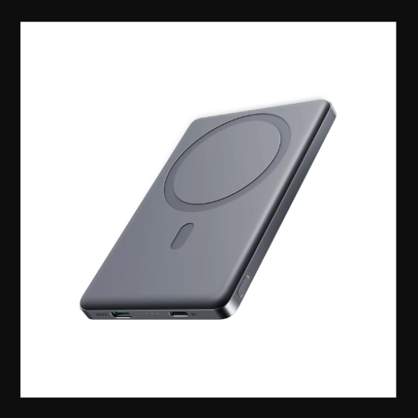 JOYROOM JR-PBM08 Pro 20W Magnetic Wireless Metalic 10000mAh Power Bank With Type-C to Type-C 60W 0.25m Cable-Black