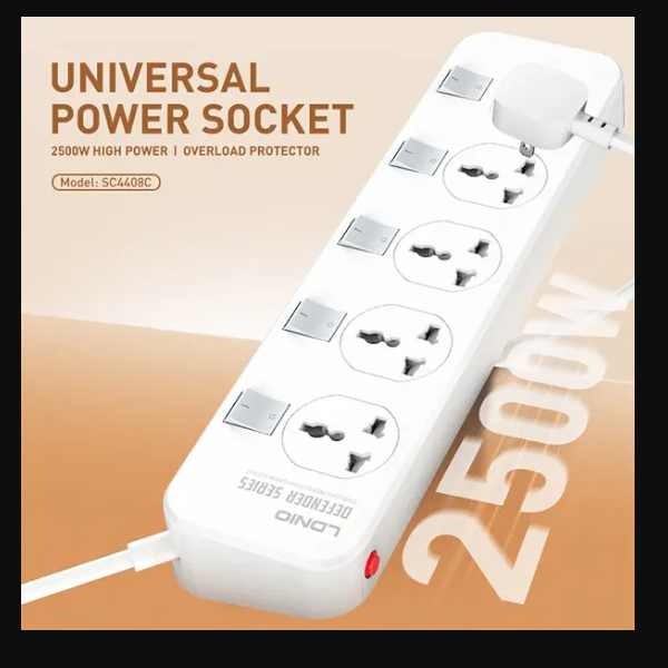 LDNIO SC4408C Extension Power Socket 4AC 4USB Power Strip 6 LDNIO SC4408C Extension Power Socket 4AC 4USB Power Strip