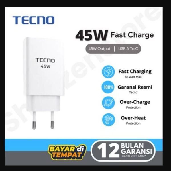 Tecno 45W Fast Charger EU Quick Charge Power Adapter For Tecno Spark Camon 40 30 20 Pro+ Go 2 Pova 7 Ultra Tecno 45W Fast Charger EU Quick Charge Power Adapter For Tecno Spark Camon 40 30 20 Pro+ Go 2 Pova 7 Ultra 6 5 &USB Type C Cable
